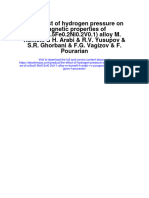 The Effect of Hydrogen Pressure On Magnetic Properties of Zr2Co0 5fe0 2ni0 2V0 1 Alloy M Komeili H Arabi R V Yusupov S R Ghorbani F G Vagizov F Pourarian Full Chapter