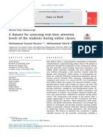 ARTICULO (2023) - Assessing Real-Time Attention Levels of The Students During Online Classes