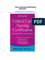 Download Critical Care Nursing Certification Johnson full chapter