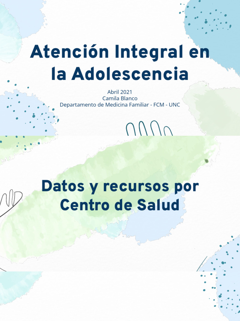 Atención Integral en Salud Adolescente | PDF | Control de la natalidad ...