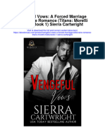 Vengeful Vows A Forced Marriage Billionaire Romance Titans Moretti Mafia Book 1 Sierra Cartwright All Chapter