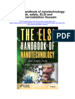 The Elsi Handbook of Nanotechnology Risk Safety Elsi and Commercialization Hussain Full Chapter