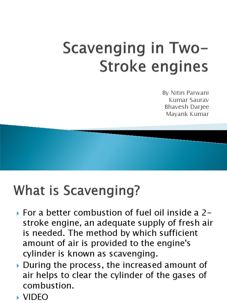 Scavenging in 2 Stroke Engine Final Internal Combustion Engine Piston