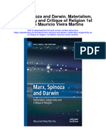 Marx Spinoza and Darwin Materialism Subjectivity and Critique of Religion 1St Edition Mauricio Vieira Martins Full Chapter