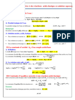 Résumé .CHP 3.transformations Associées À Des Réactions Acido-Basique ..