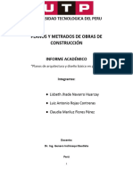 Planos y Metrados de Obras de Construcción