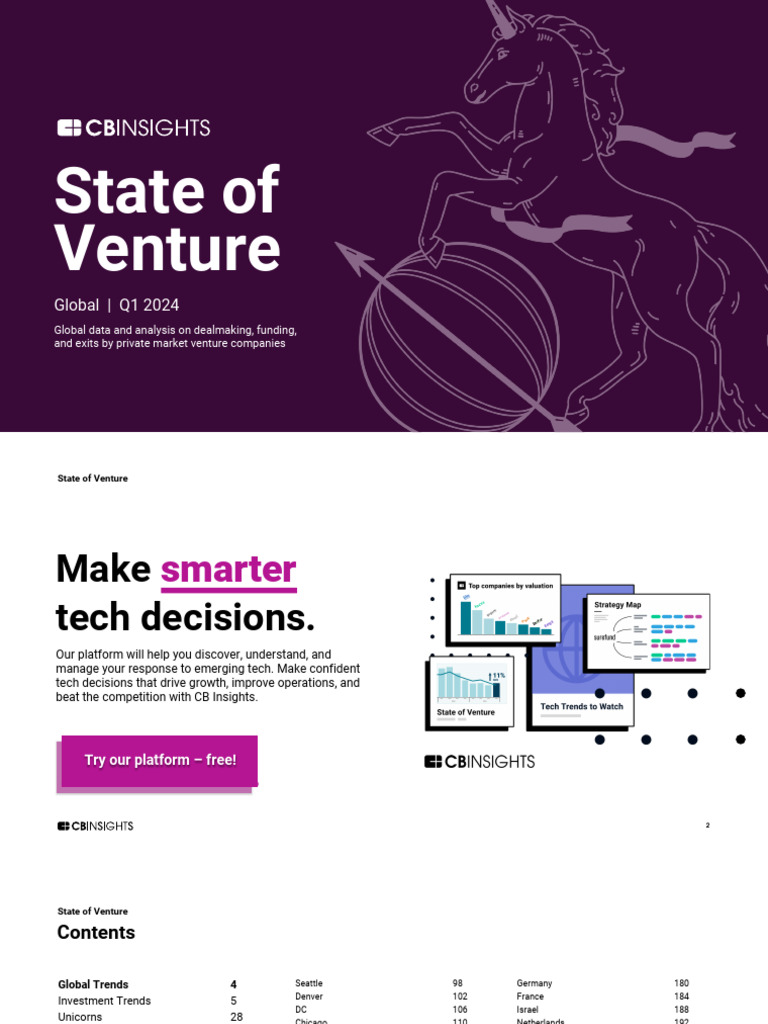 Q1 2024 Global Venture Capital Trends | PDF | Venture Capital ...
