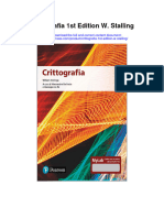 Download Crittografia 1St Edition W Stalling full chapter