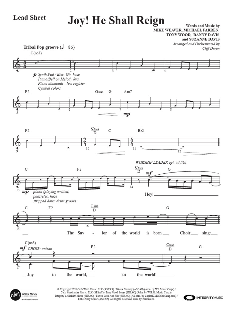 01 Lead Sheet | PDF