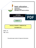 Physical Sciences P2 Nov 2010 Eng