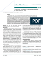 Quality Evaluation of Herbal Juice Developed From Traditional Indian Medicinal Plants Using Citrus Limetta As Base 2155 9600 1000396