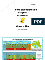 Plan cadru_structura_sedinte cu parintii_competente discipline_cls. a II-a_2022_2023