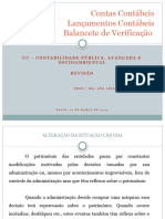 03 Aula Contas, Lançamentos e Balancete de Verificação