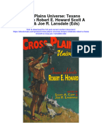 Cross Plains Universe Texans Celebrate Robert E Howard Scott A Cuup Joe R Lansdale Eds Full Chapter