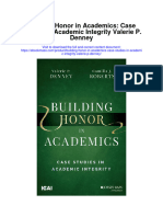 Building Honor in Academics Case Studies in Academic Integrity Valerie P Denney Full Chapter