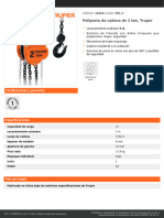 F.T Polea Diferencial Truper