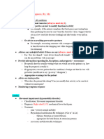 Spinal Classification, DX, Day 1 MX and RX