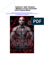 Master Catteneo Dark Vampire Romance Masters of The Consulate Book 5 Sylvia Black Full Chapter