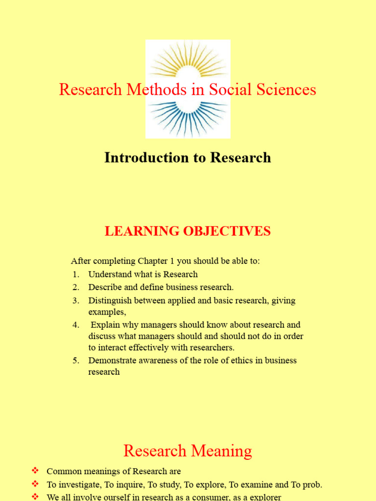 Research introduction pdf quantitative research methodology