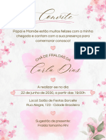 Convite Virtual Chá de Fraldas Rosa e Branco Simples - 20240419 - 165323 - 0000