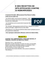 Guide Des Recettes de Traitements Efficaces Contre Les Hemorroides
