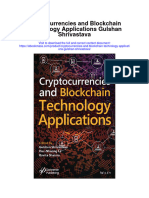 Download Cryptocurrencies And Blockchain Technology Applications Gulshan Shrivastava full chapter