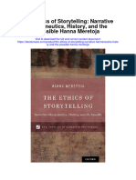 Download The Ethics Of Storytelling Narrative Hermeneutics History And The Possible Hanna Meretoja full chapter