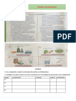 Ciencias Naturales. Taller # 15 Mezclas y Combinaciones