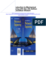 An Introduction To Mechanical Engineering 4Th Ed 4Th Edition Jonathan Wickert Full Chapter