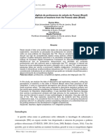 Competências Digitais de Professores Do Estado Do Paraná (Brasil) Digital Competencies of Teachers From The Paraná State (Brazil)
