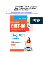 Download Cuet Ug Section Ia Hindi Language Entrance Test Guide 2023Rd Edition Rph Editorial Board full chapter