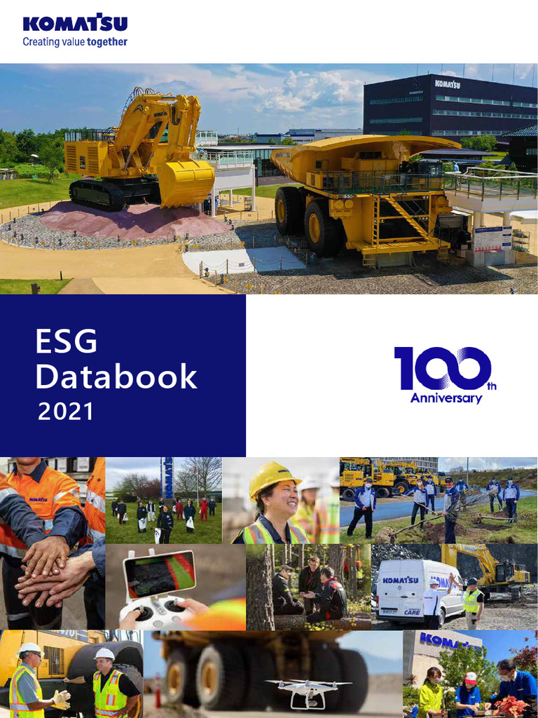 Komatsu Esg Databook 2021 Overview Pdf Corporate Social