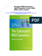 Download The Eukaryotic Rna Exosome Methods And Protocols 1St Ed 2020 Edition John Lacava full chapter