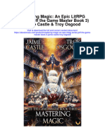 Mastering Magic An Epic Litrpg Series Jeff The Game Master Book 3 Jaime Castle Troy Osgood Full Chapter