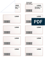 Shipping Label Template