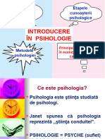 Definirea Psihologiei, Metodele Psihologice Si Etapele Cunoasterii Psihologice - Introducere in Psihologie-1