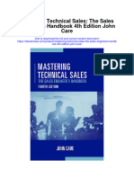 Download Mastering Technical Sales The Sales Engineers Handbook 4Th Edition John Care full chapter