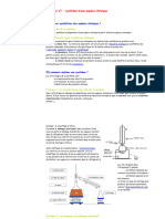 La Synthese D Une Espece Chimique Cours