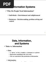 Information Systems: Why Do People Need Information?