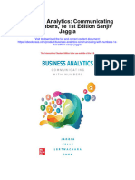Business Analytics Communicating With Numbers 1E 1St Edition Sanjiv Jaggia Full Chapter