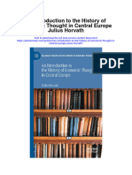 An Introduction To The History of Economic Thought in Central Europe Julius Horvath Full Chapter