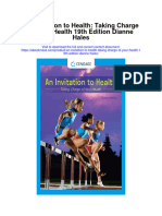 Download An Invitation To Health Taking Charge Of Your Health 19Th Edition Dianne Hales full chapter