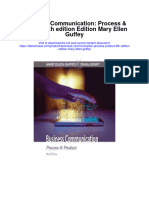 Download Business Communication Process Product 9Th Edition Edition Mary Ellen Guffey full chapter