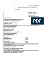 Formatos Estado Del Costo y Estado de Resultados Parcial 1