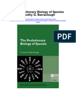 The Evolutionary Biology of Species Timothy G Barraclough Full Chapter