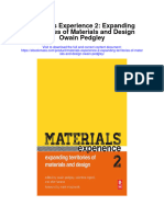 Materials Experience 2 Expanding Territories of Materials and Design Owain Pedgley Full Chapter