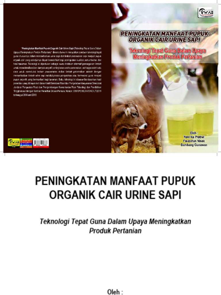 Manfaat Pupuk Organik Cair Urine Sapi | PDF
