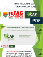 Apresentação CURSO CAF FETAG AL