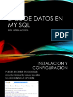 Base de Datos en My SQL