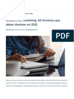 Glosario de Marketing - 40 Términos Que Debes Dominar en 2022